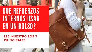 Los 7 refuerzos o rellenos principales para darle cuerpo a una cartera o bolso de cuero [upl. by Cir]