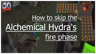 OSRS  How to skip the Alchemical Hydras fire phase [upl. by Eanat]