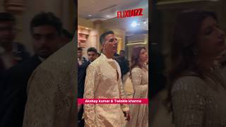 Akshay Kumar amp Twinkle Khanna Attend Anant Ambani’s Grand Wedding Reception ambaniwedding shorts [upl. by Evita]