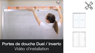 MAAX Portes de douche Duel  Inverto  vidéo installation [upl. by Enert]