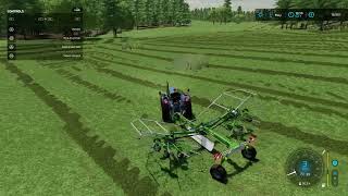 Windrowing grass ep 12  The Pioneer Challenge  MilkThatHen [upl. by Ytsud]