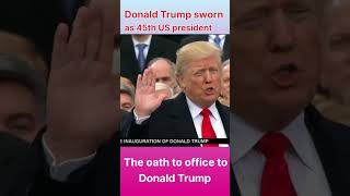 The Oath of the 45th President of USA DonaldJTrumpforPresident english speech president USA [upl. by Assilla]