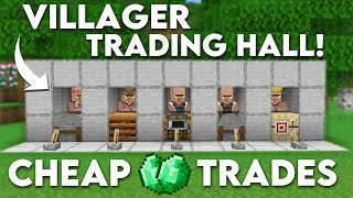 Easy Villager Trading Hall in Minecraft Bedrock 121 MCPEXboxPS4Nintendo SwitchWindows10 [upl. by Cohe766]