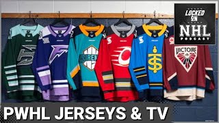 Womens Hockey Spotlight PWHL reveals jerseys broadcasting amp more Plus a Rivalry Series recap [upl. by Aihsyt]