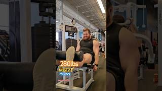 280lbs Leg Extensions Heavy  fitness shorts strength💪🦵 [upl. by Sonny624]