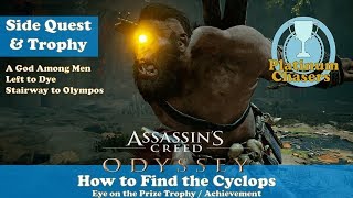 How to Find the Cyclops  Eye on the Prize Trophy  Achievement  Assassins Creed Odyssey [upl. by Aba731]