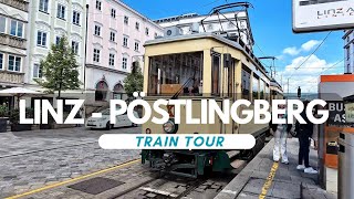 Pöstlingbergbahn from Linz Main Square to Pöstlingberg  Passenger View  4K [upl. by Hulda]