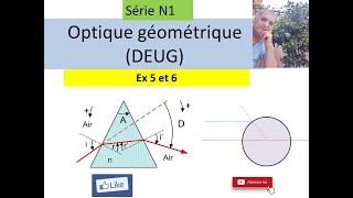 Série TD N1 Optique géométrique ex 5 et 6 [upl. by Atnuahc]