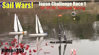 Sail Wars Mahi vs Japans Best Sailors Race 1 RC Sailboat Racing Video293 DF95 Dragon Flite [upl. by Violante]