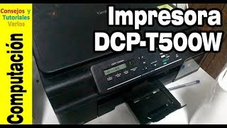 Cómo instalar el driver de la impresora Brother DCPT500w [upl. by Ardnajela]