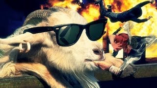 ÊTRE UNE CHÈVRE ÊTRE UN GANGSTER   Goat Simulator [upl. by Frederica901]