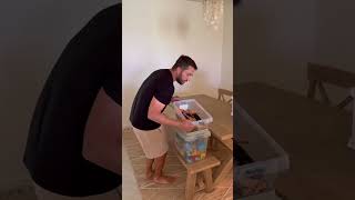 DOES ANYONE ELSE WASH THEIR LEGOS 😅 vlogging vlog cleaning clean dad parents viral trending [upl. by Ahsets]