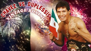 Julio Cesar Chavez vs John Duplessis 1080p 60fps [upl. by Aihsem]