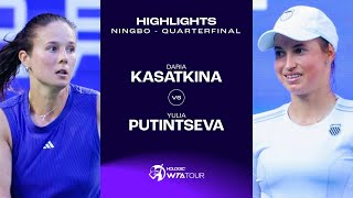 Daria Kasatkina vs Yulia Putintseva  2024 Ningbo Quarterfinal  WTA Match Highlights [upl. by Ezitram]