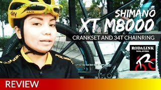 My new XT M8000 Crankset and 34T Chainring  Review by Niesa Wong [upl. by Aivatnuahs]