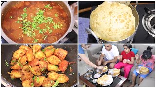 CHHOLE BHATURE KHATTE ALOO  Market Jaise Chole Bhature and Khatte Aloo [upl. by Nuawtna804]