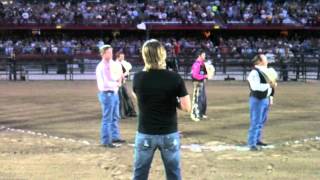 Glen Templeton  National Anthem at Cheyenne Frontier Daysmov [upl. by Campy]