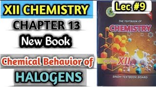 Chemical behavior of halogens lec 9 Representative elements class 12 chemistry [upl. by Anse483]