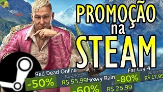 OPA PROMOÇÃO na STEAM e NUUVEM CONFIRA JOGOS de PC BARATOS com DESCONTOS a partir de 1 REAL [upl. by Amsirac]