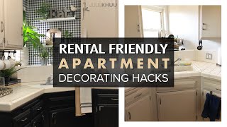 DESIGN HACKS How to Decorate Your First Apartment RenterFriendly Tips [upl. by Liahus]