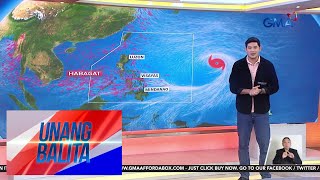 Bagyong may international name na “Bebinca” patuloy na lumalakas Unang Balita [upl. by Rhys29]