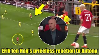 Embarrassing  Antony performs trademark spin Ten Hag looked absolutely furious [upl. by Nnylecyoj838]