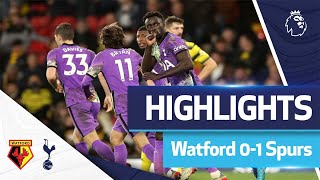 Davinson Sanchez leaves it late  HIGHLIGHTS  Watford 01 Spurs [upl. by Inneg]