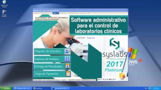 Software para Laboratorios Clínicos SysLabs® Gestión profesional versión Platinum [upl. by Nnovahs]