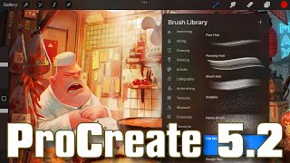 ProCreate Adds Substance Painterlike 3D Texturing Support [upl. by Merow]