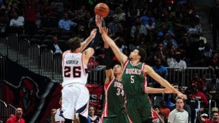 Kyle Korvers 11 points in One Minute Scorches Bucks [upl. by Lait]