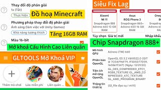 GLTOOLS VIP⚡APK CAO CẤP🚨 Mở Khoá Cấu Hình Cao Trong Game Fix Lag Tăng RAM Chip Snapdragon 865 [upl. by Noivad]