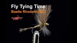 Fly Tying Time  Baetis Rhodani subimago CDC [upl. by Analeh]