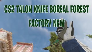 Talon Knife Boreal Forest  CS2 Skin Showcase 73 [upl. by Viddah]