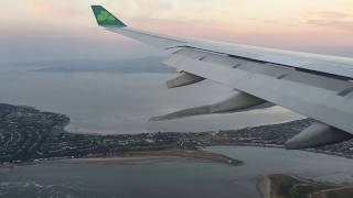 Aer Lingus Airbus A330300 Landing in Dublin From the Cabin [upl. by Jacenta]