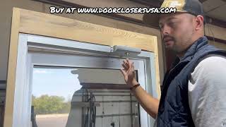 How To Install A Design Hardware 9116 in x 34 in Automatic Door Closing Device  Step By Step [upl. by Ainitsirk]