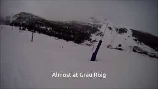 Skiing in Grandvalira from Pas de la Casa to Soldeu [upl. by Judi]