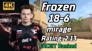 【4K】frozen wrainkarriganneo mirage  FACEIT Ranked  Aug 8 2024 cs2 pov [upl. by Imik]