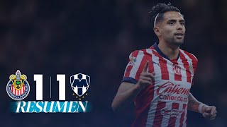 CHIVAS 11 MONTERREY J10  DRAMÁTICO empate en territorio ROJIBLANCO [upl. by Yamauchi]