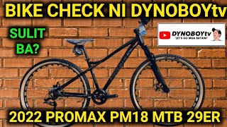 2022 PROMAX PMX18 MTB 29ER QUICK BIKE CHECK ni DYNOBOYtv [upl. by Teena]