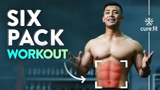 SIX PACK WORKOUT In 12 Minutes  6 Pack Abs Workout At Home  How To Get Six Pack Cult Fit CureFit [upl. by Mavra]