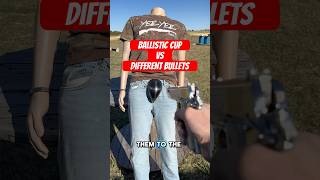 Shooting a ballistic cup with different caliber bullets to see what it can stop [upl. by Chevy]