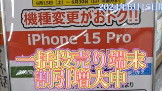 iPhone 一括1円探し。ついに一括端末44000円超えの値引き！ [upl. by Esirtal]