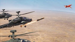 Powerful US AH64s Destroy Crazy Drone With Extreme Accuracy [upl. by Juanne]