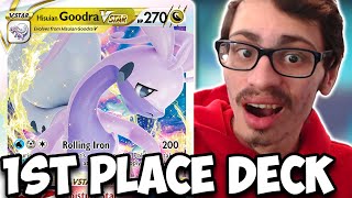 Goodra VSTAR Also WON EUIC Biggest Sleeper Deck In The Format PTCGL [upl. by Adien]