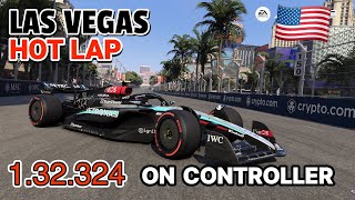 F1 24  My fastest lap in Las Vegas 132324 on CONTROLLER on the Mercedes Petronas F1 car 🇺🇸 [upl. by Joan340]