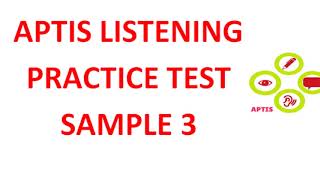 Aptis listening practise test 3 [upl. by Hadihsar]