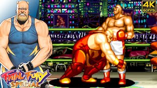 Fatal Fury Special  Big Bear ArcadeJPN1993 4K 60FPS [upl. by Lais553]