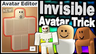 The new method to make your avatar invisible ROBLOX AVATAR TRICKS [upl. by Julius]