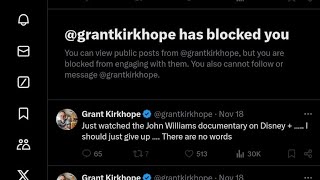 Grant Kirkhope blocked me on X Boo hoo 🤨 My tweet replies [upl. by Lalla960]