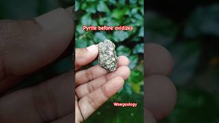 Pyrite funny geology pyrite oxidized geologist shorts crystals hindi india beforeandafter [upl. by Ahsercel671]